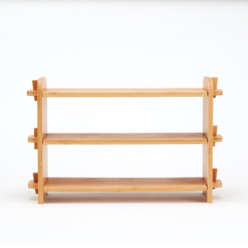 PJ988 Shelf-Bamboo Tea Table