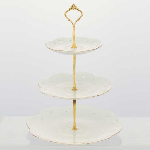 Butterfly Gold Line 3-Tier Tray