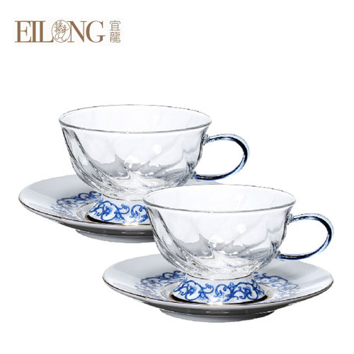 Elong Fusion Asian Tea Cup Luxury Gift Set 2p