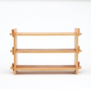 PJ988 Shelf-Bamboo Tea Table