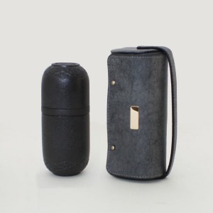Lovely Round Tote Bag Travel Set - Black