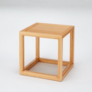 Pure ball classic square bamboo stool
