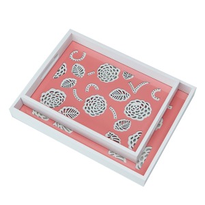 ★EVENT★ Coral Pink Tray Set (Small, Large)
