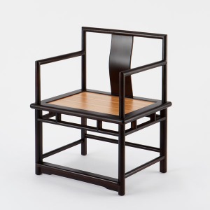 Pure ball classic bamboo chair black