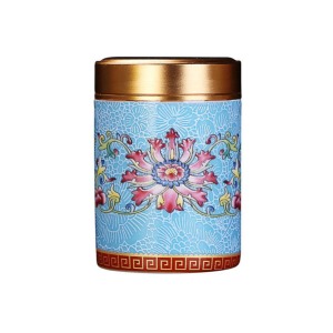 Enamel Pot Sealed Tea Container Small-Sky Blue