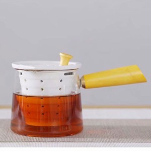 handle-type vintage porcelain glass teapot