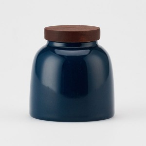 Pure ceramic tea container 2-Deep Blue