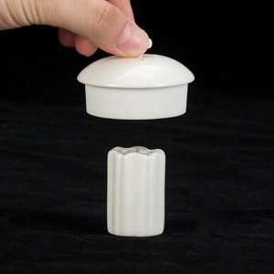 pure white porcelain lid holder