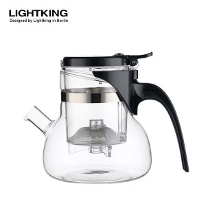 Light King B-07 600 ml Heat-Resistant Glass Teapot Pyoilbae