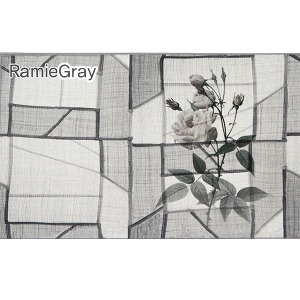 Ramie gray design tea mat