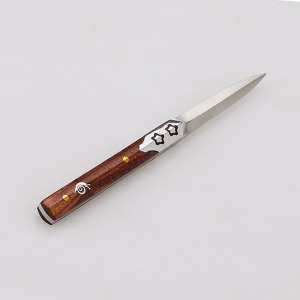 plum redwood stainless steel tea knife