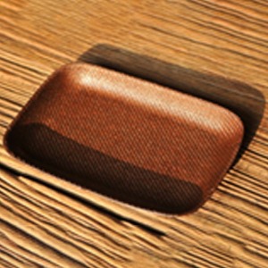Rattan Lacquered Square Tea Tray-Small 16 cm × 11.5 cm