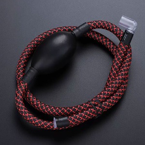 rope type tea plate rubber hose black red 90 cm