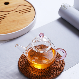 LCH034 Glass Teapot Tea Pot For Door Pink
