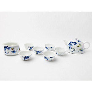 Blue Cloud Lotus Tea Cup Set