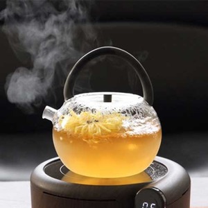 ZH001 Glass Teapot 780 ml (Black Handle)