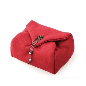Travel teacup storage bag - red