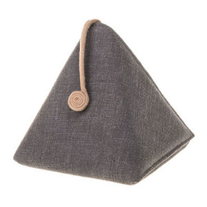Pyramid-shaped teacup bag-Dark Gray