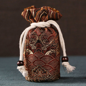 Tea Canister Storage Pouch-Brown