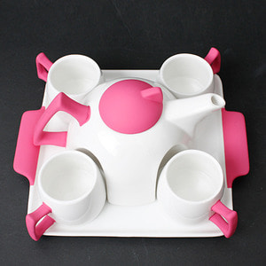 Porcelain Teapot Set (Pink)